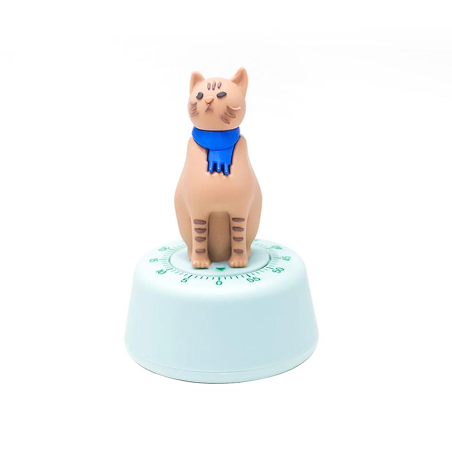 Cooking Alarm Mechanical Improve Efficiency ABS Cute Cat Shape Clock Timer Kitchen Accessories