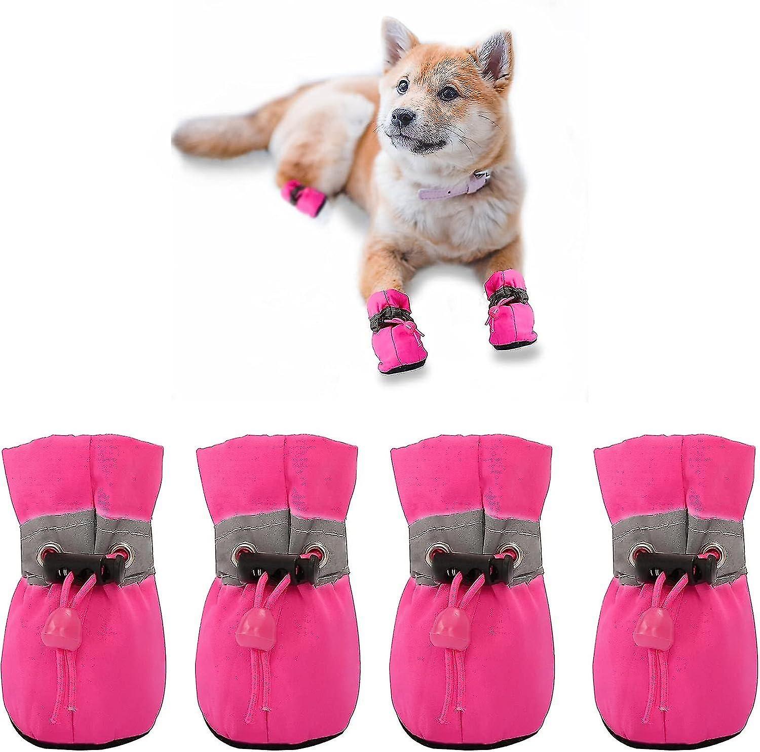 Non-Slip Dog Shoes,Dog Boot,Paw Protector, These Comfortable Soft Soled Dog Boots Come With Reflecti