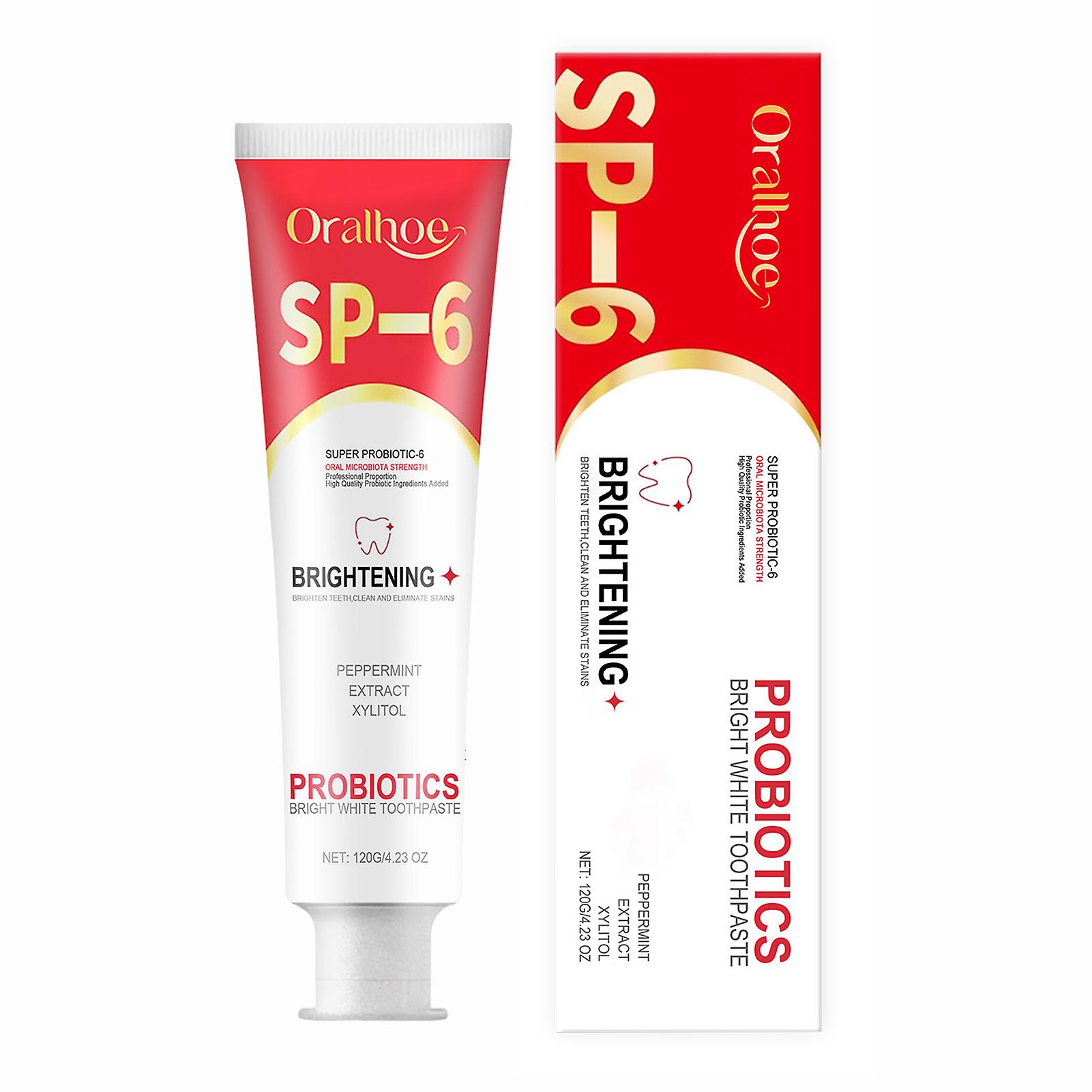120g Probiotics Brightening Toothpaste Tooth Stain Removal Toothpaste for Oral Caring