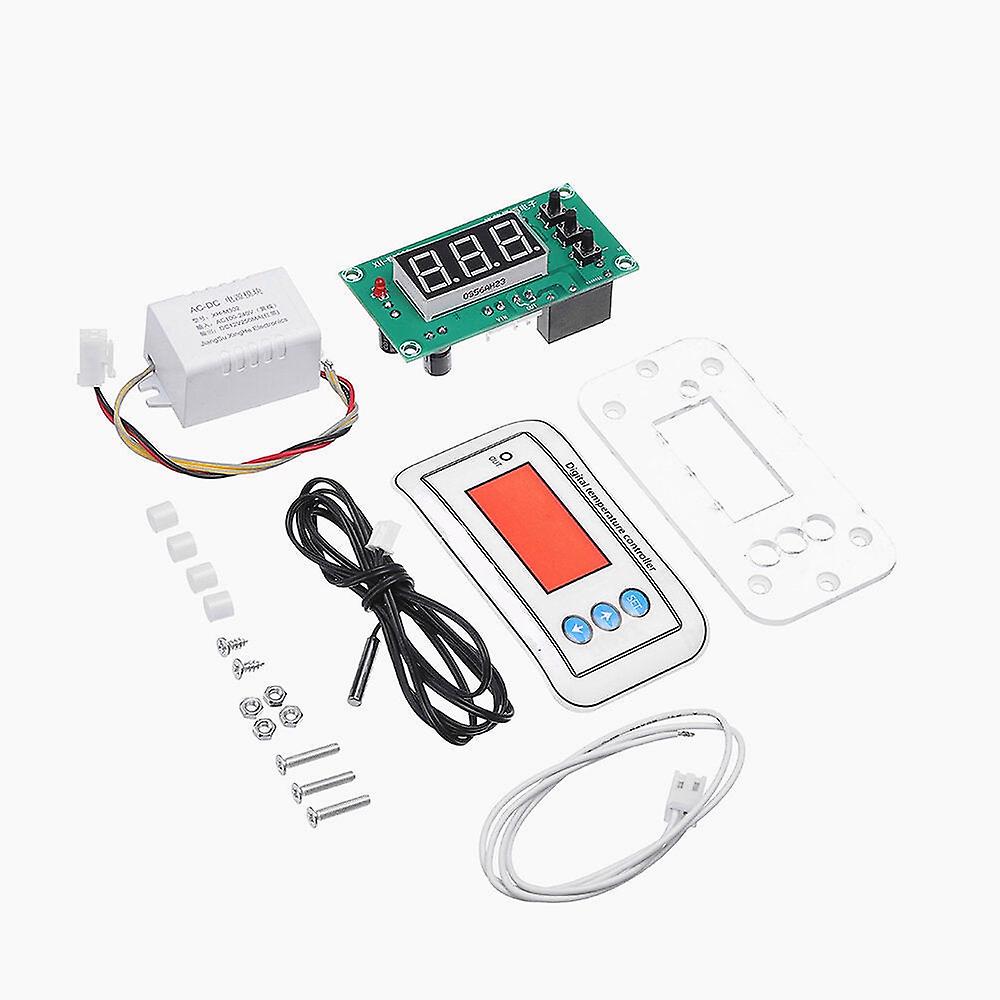 5V12v Digital Thermostat Temperature Control Switch Mini Embedded Panel Temperature Controller