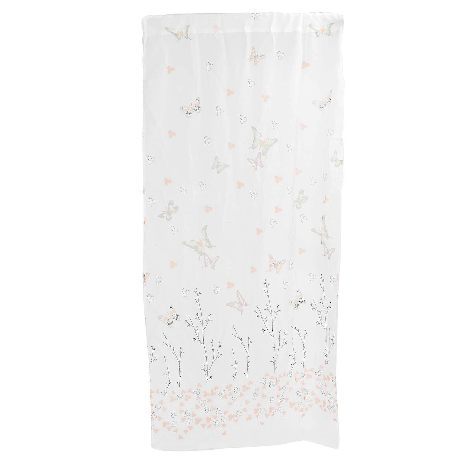 Sheer Curtain Polyester Simple Style Pattern Curtain For Living Room Bedroom 200x100cm