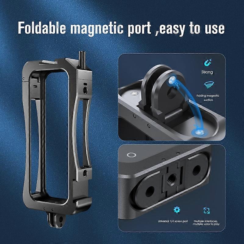 Action Camera Mounting Frame, Protective Case, Tripod Adapter, Mounting Kit F19e
