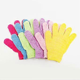 Exfoliating Gloves,6 Pairs Exfoliating Shower Bath Scrub Gloves Exfoliator Glove for Body, Shower, Bath, Scrub and Spa Massage Dead Skin Cell Remover 