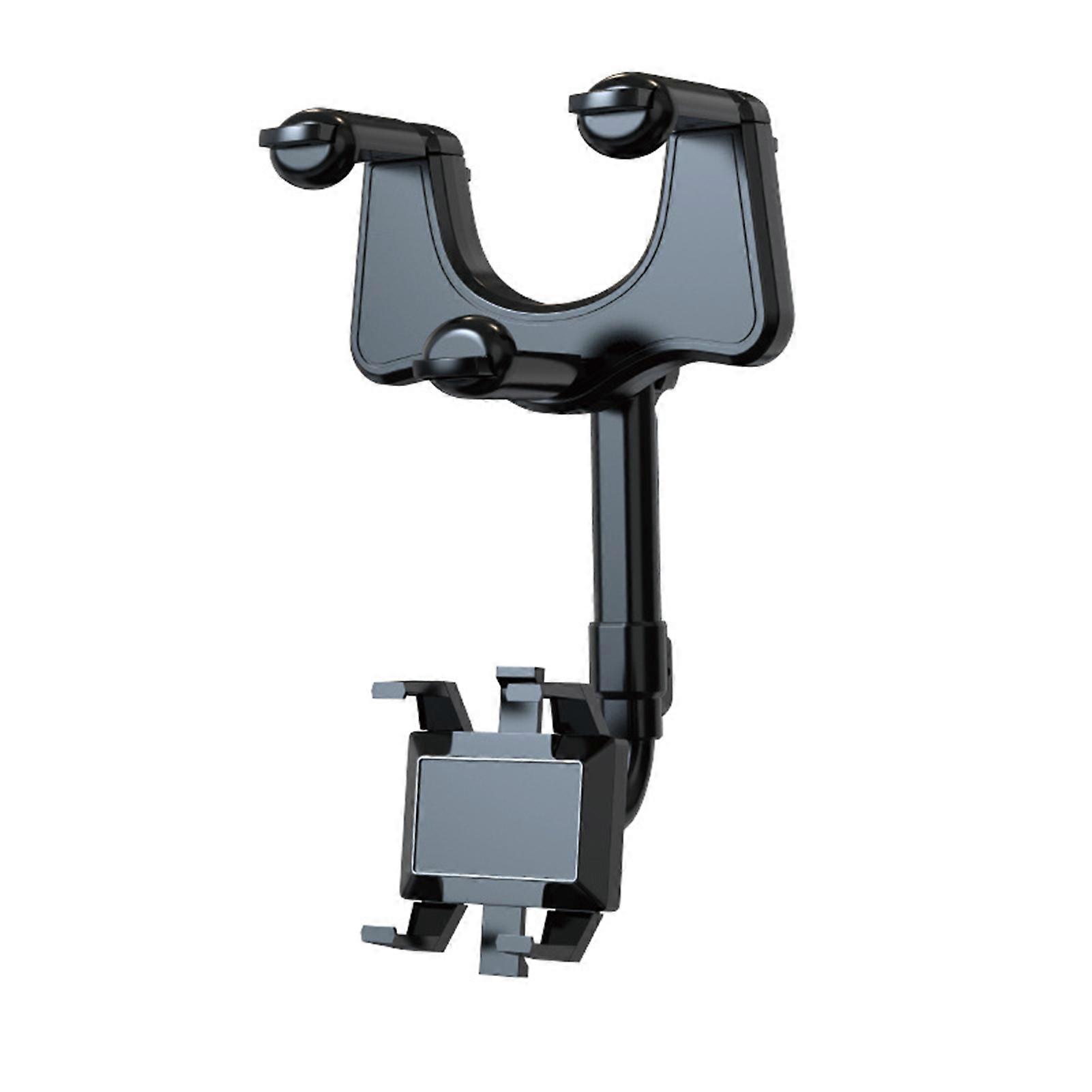 360 Rotatable Smart Phone Car Holder Multipurpose GPS-Mobile Cell Phone Support for Rearview Mirror