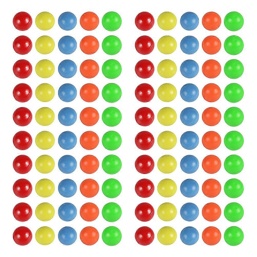 100pcs Colored Plastic Balls Counting Balls for Probability Learning (5 Colors)
