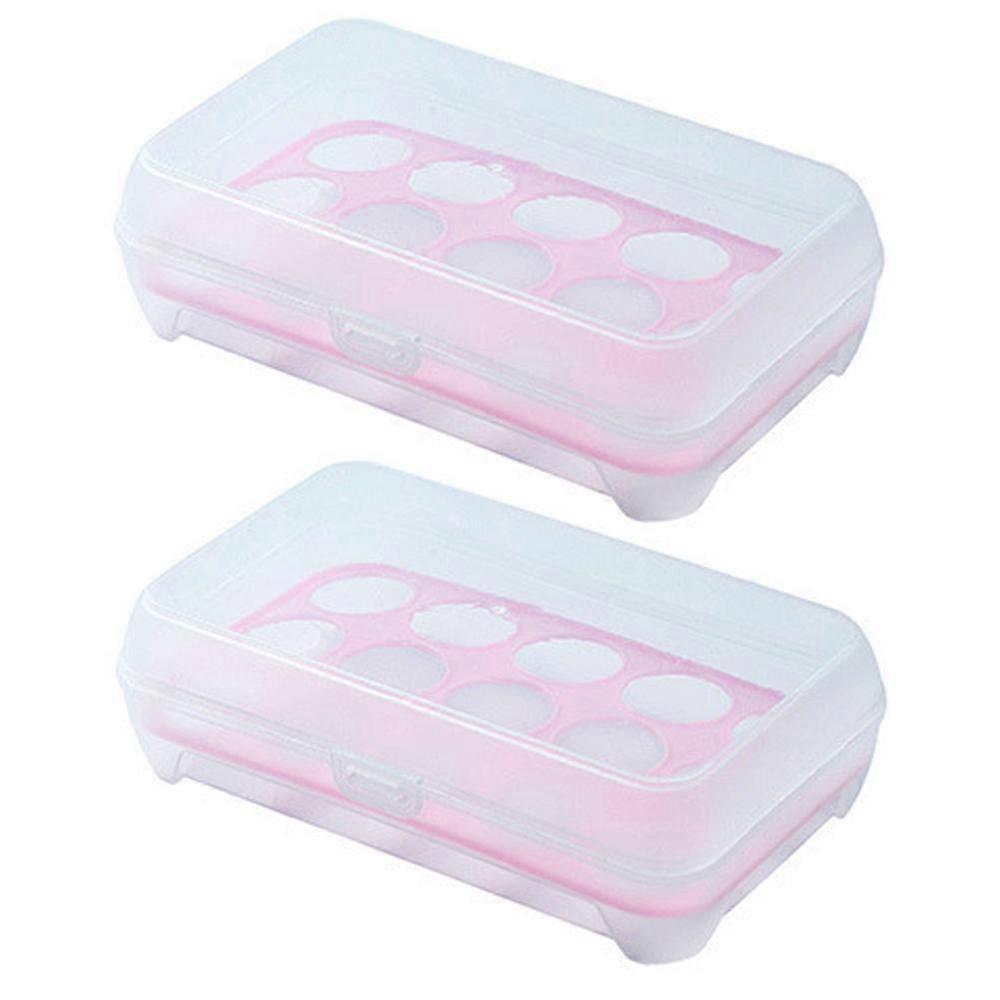 8 Eggs Storage Box/Egg Holder - Refrigerator Storage Container Eggs Carrier for Camping Picnic