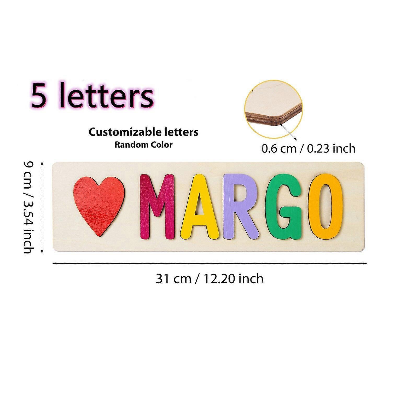 Personalized Name Puzzle Customized Educational Wooden Puzzle Toys For Toddlers Creative Early Learning Gifts For Baby Boy &girl - Custom Jigsaw Puzzl