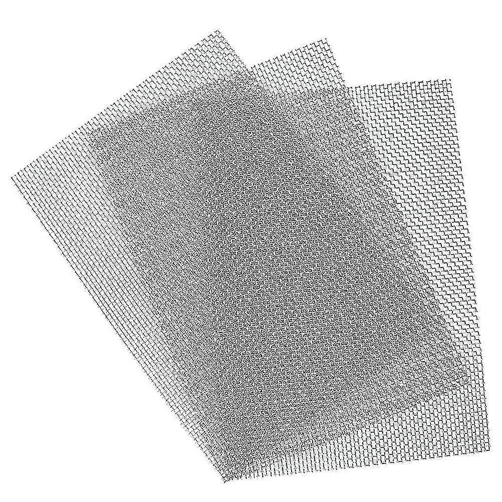 3pcs Wire Mesh Cloth,   Mesh Sheet Filtration Screen Filter 150 X 200 Mm