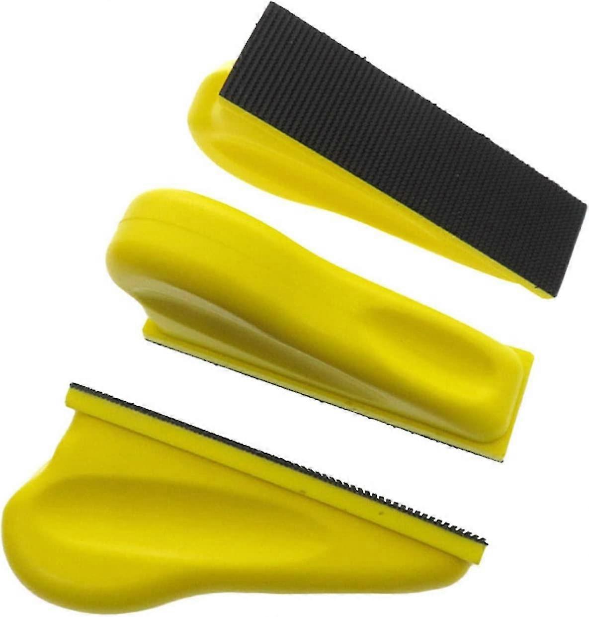 3 Pcs Micro Sander - Manual Hook-and-loop Disc Sanding Block, Portable Sanding Mouse Block