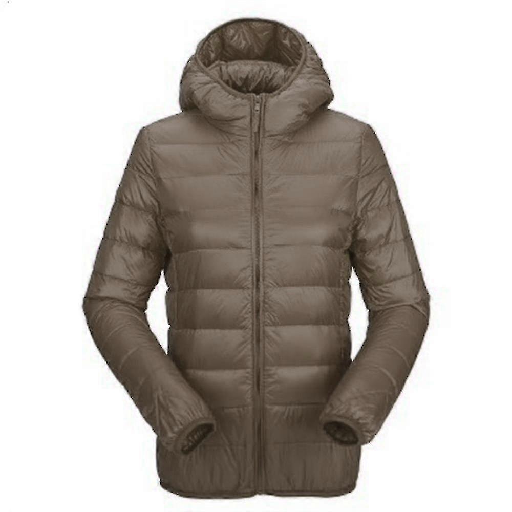 Femmes Solid Winter Warm Quilted Puffer Jacket Lightweight Premed Down Coat Outerwear