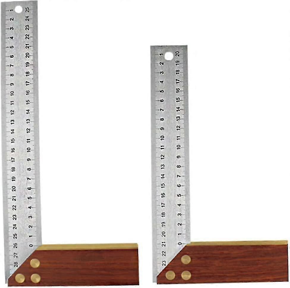 Measuring Tool Carpentry Try Square 300mm Stainless Steel Woodworking L-shaped Square With Hardhandle Silver