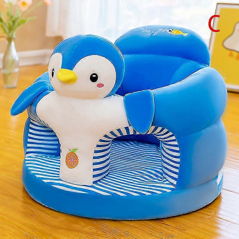 1 baby learning chair sofa cover cartoon cover plush support chair toy (without filling items)