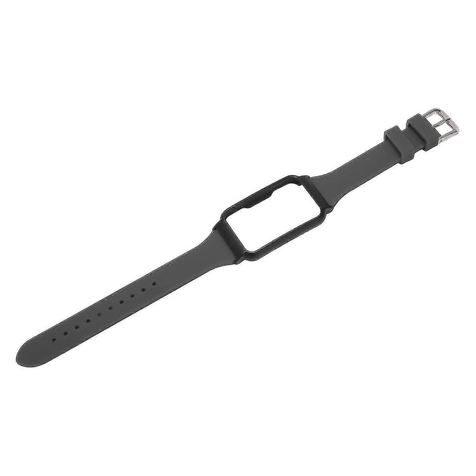 Replacement Silicone Watch Band Strap with Case - Grey - Accessory for Oppo Free Watch