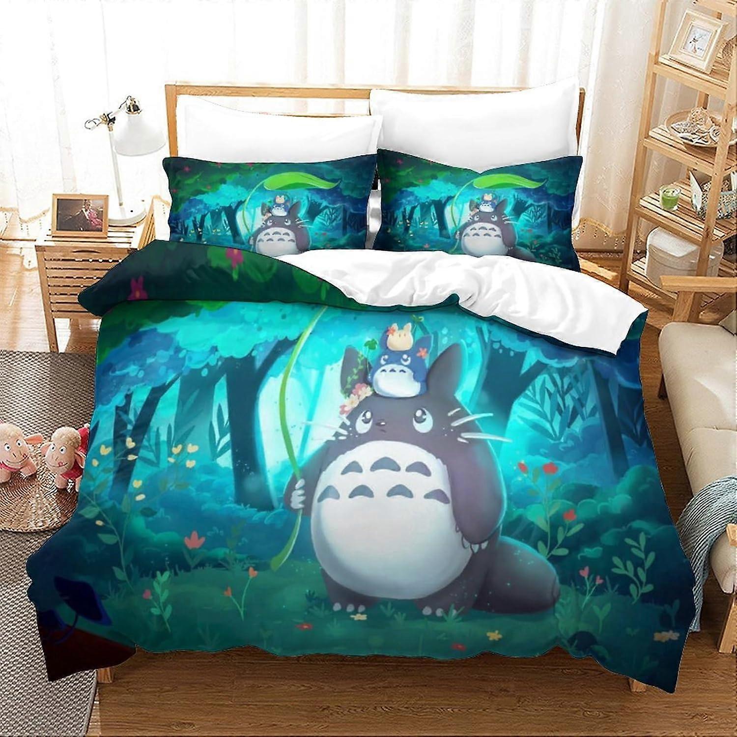 となりのトトロ　カバーリング　掛け布団カバーセット 私の隣人のトトロ寝具セット3Dプリントキッズ男の子女の子羽毛