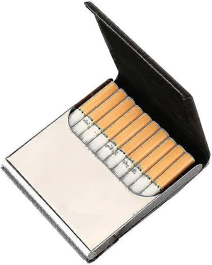 Stylish Cigarette Case, Anthracite / Black, Stainless Steel