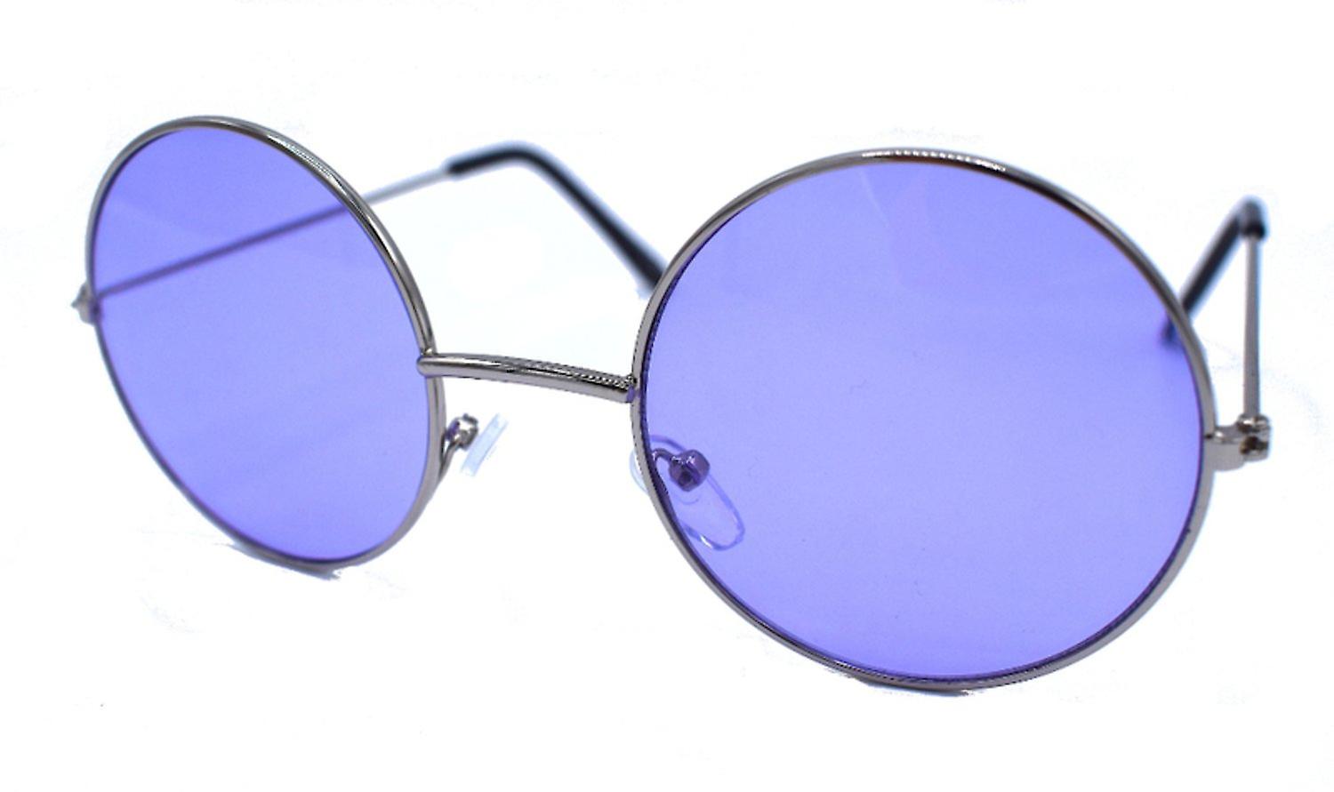 Purple round sunglasses
