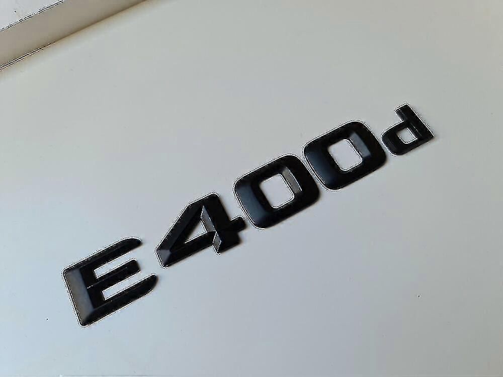 E400d Matte Black Letter Number Rear Boot Badge Emblem E Class Mercedes Matt