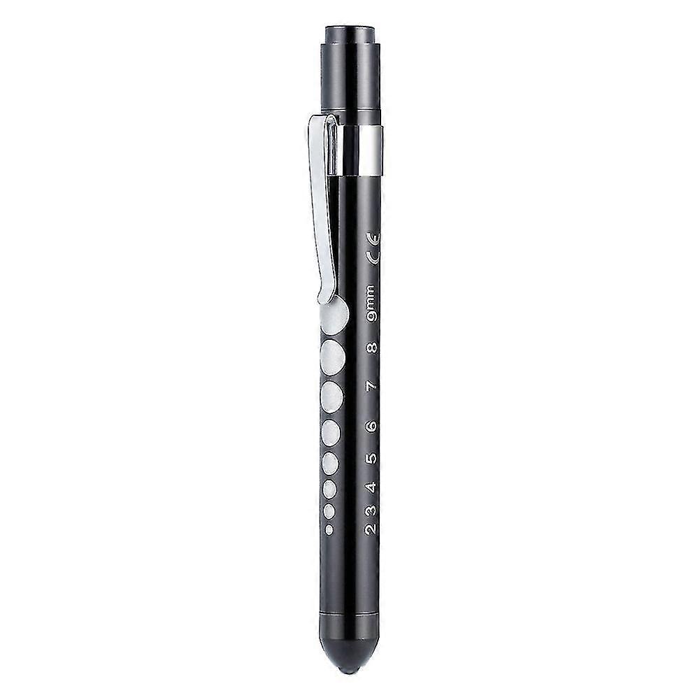 Portable Medical First Aid Led Pen Light Flashlight Torch Lamp With Pupil Gauge Y