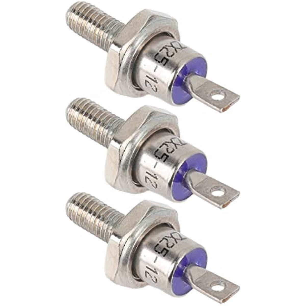 Spiral Rectifier Diode Kit  3pcs Standard Size Spiral Rectifier Diode for Replacement (Anode)