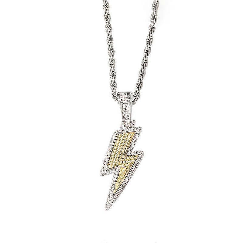 DE Gioielli Hip Hop Ciondolo Gesù Placcato Oro 18 Carati Con - Foto 3