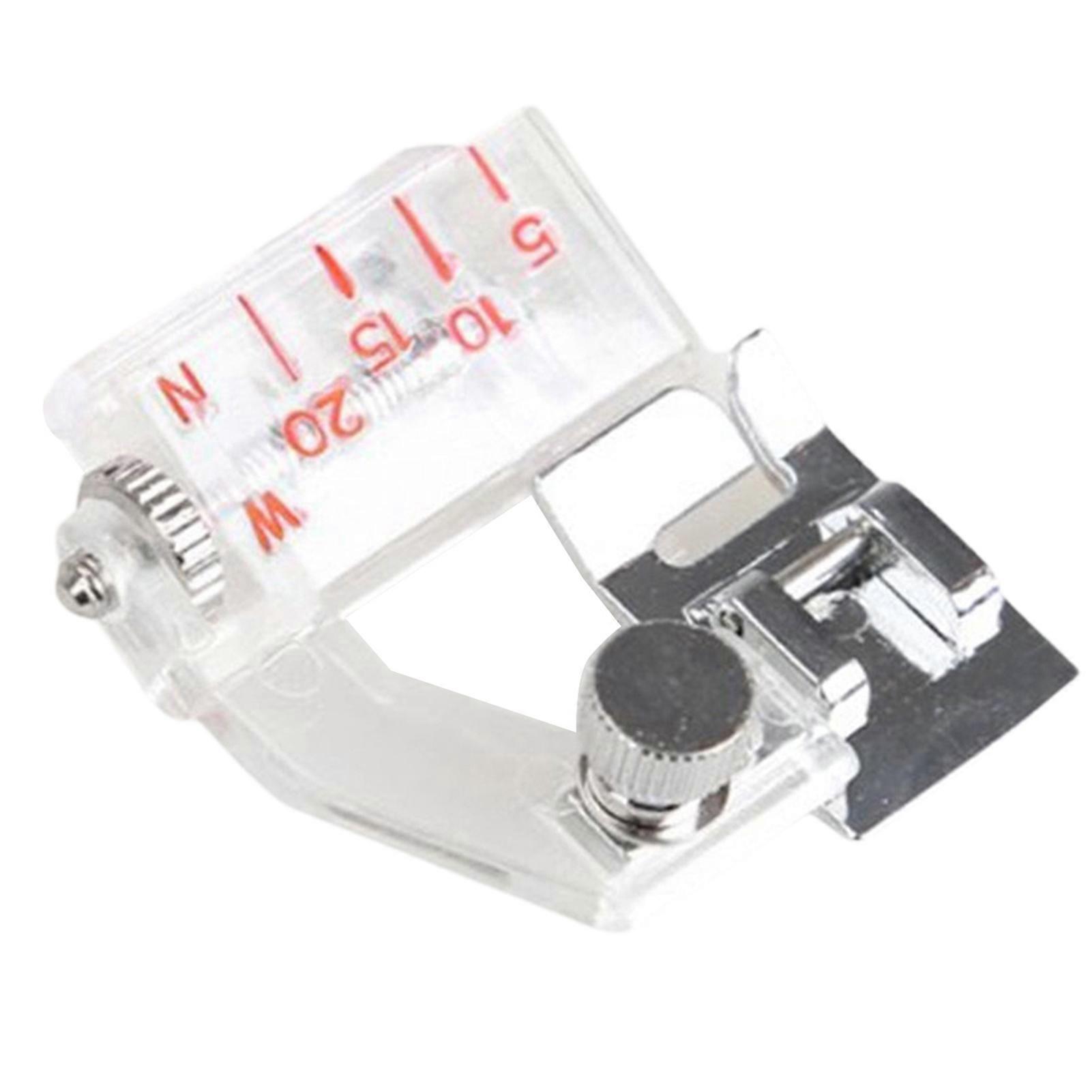 Binder Foot Transparent Replacement Plastic Universal Fitting Adjustable Tap Bias Binder Foot for Nylon