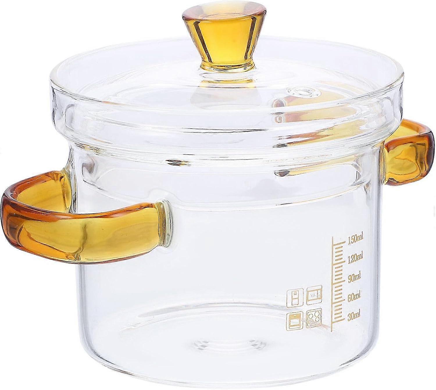 Glaskochtopf mit Deckel - Borosilikatglas, 400ml