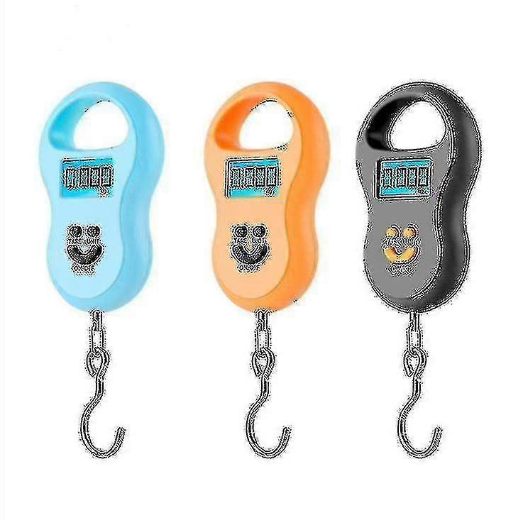 50kg Hanging Scale Portable Dial Scale Lcd Digital Weight Electronic Scaleorange