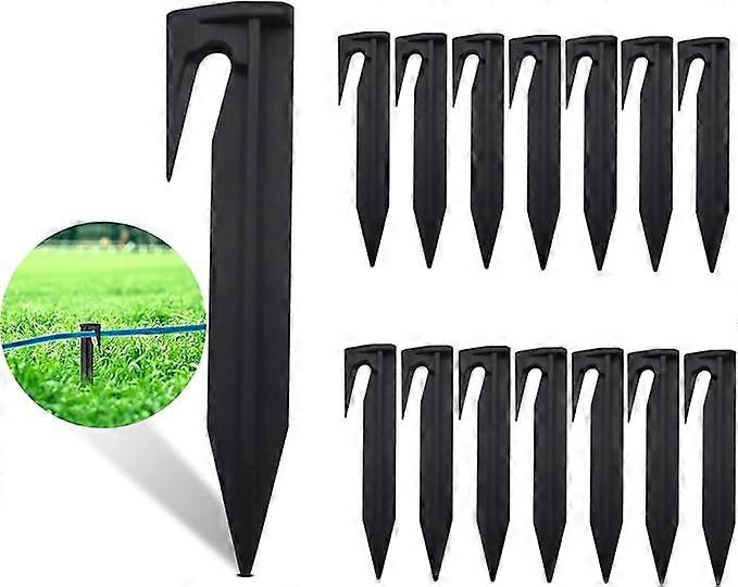 100 Set Black Perimeter Wire Fixing Stakes Ground Anchor Stakes Lawn Mower Accessories Robot Mower Hooks