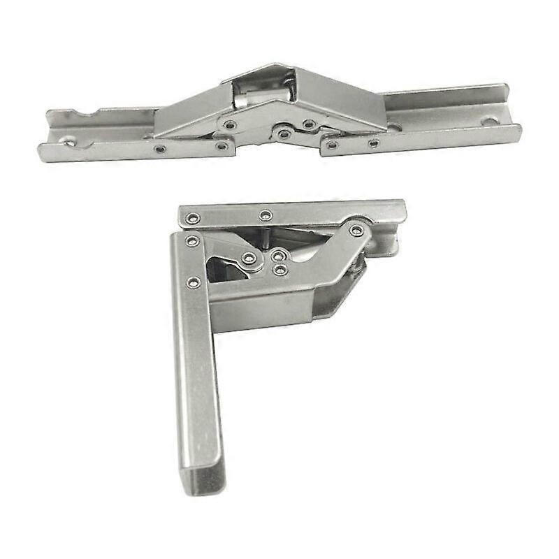 4 PCS Folding Hinges 90 Degree Full Overlay Stainless Steel Door Hinge Invisible Kitchen Cabinet Hinge with 16 Screws for Closet Door Cabinet Closer
