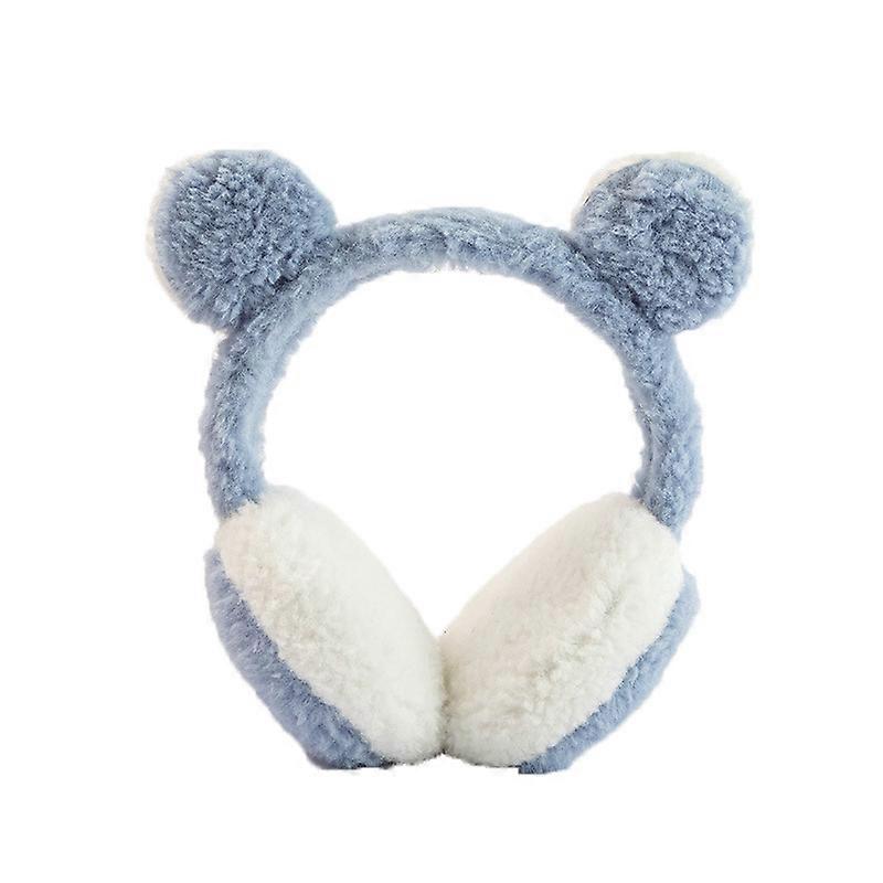 Blue earmuffs winter ear protection earmuffs to keep warm