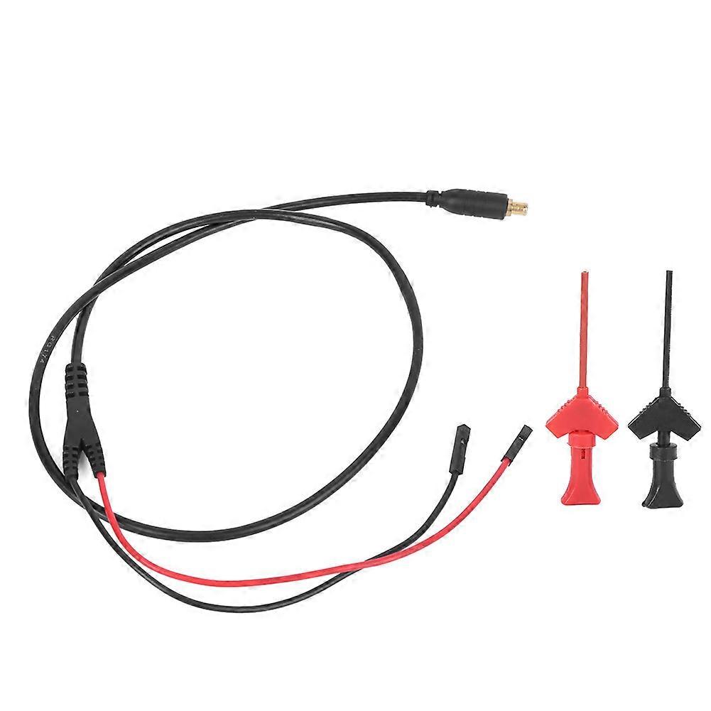 Test Cable Jumper Wire Connector with 2mm Testing Hook Red Black Opening for Oscilloscopes