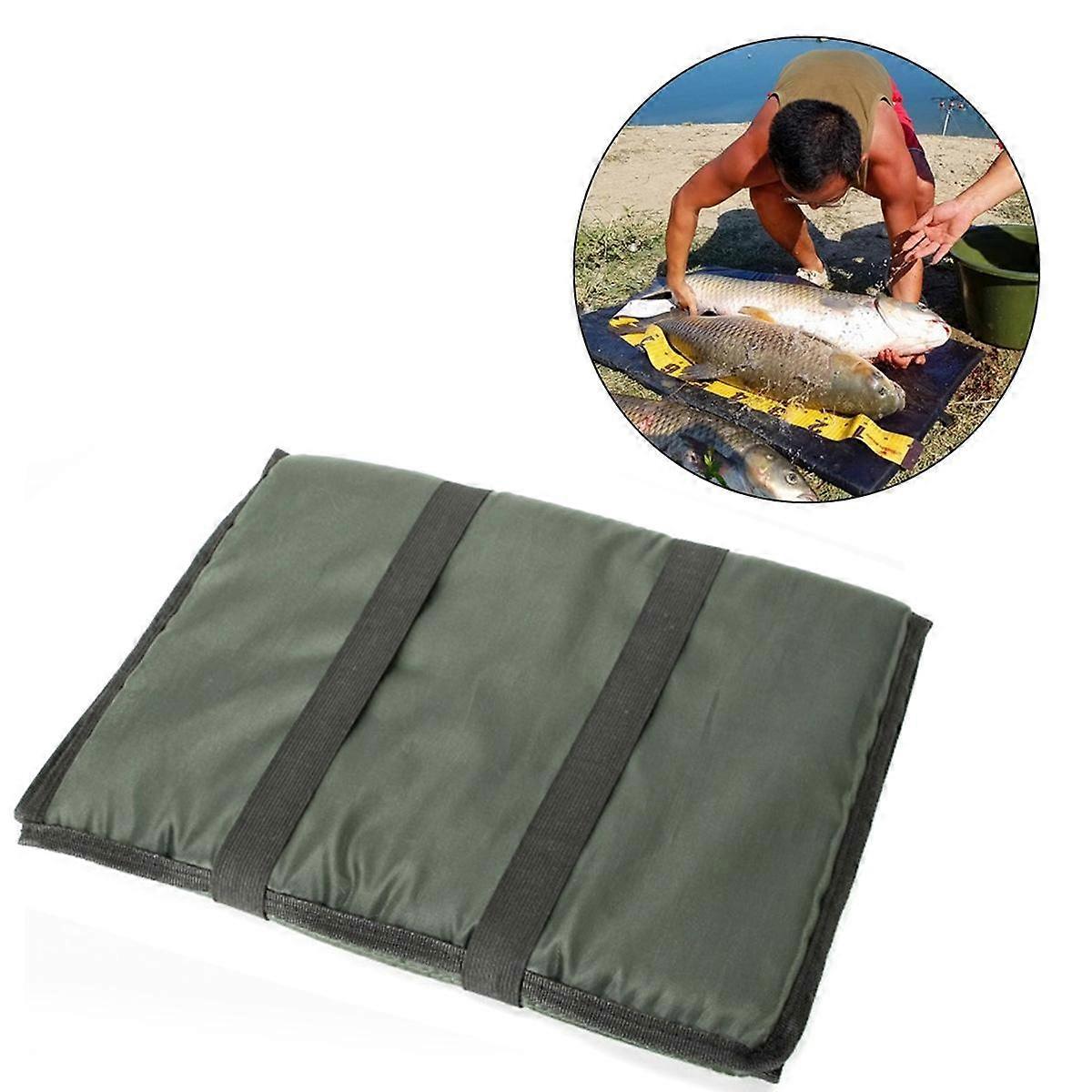 Carp Fishing Quick Fish Folding Unhooking Mat + Fishing Fait Storage Box Set Foldable Carp Fishing