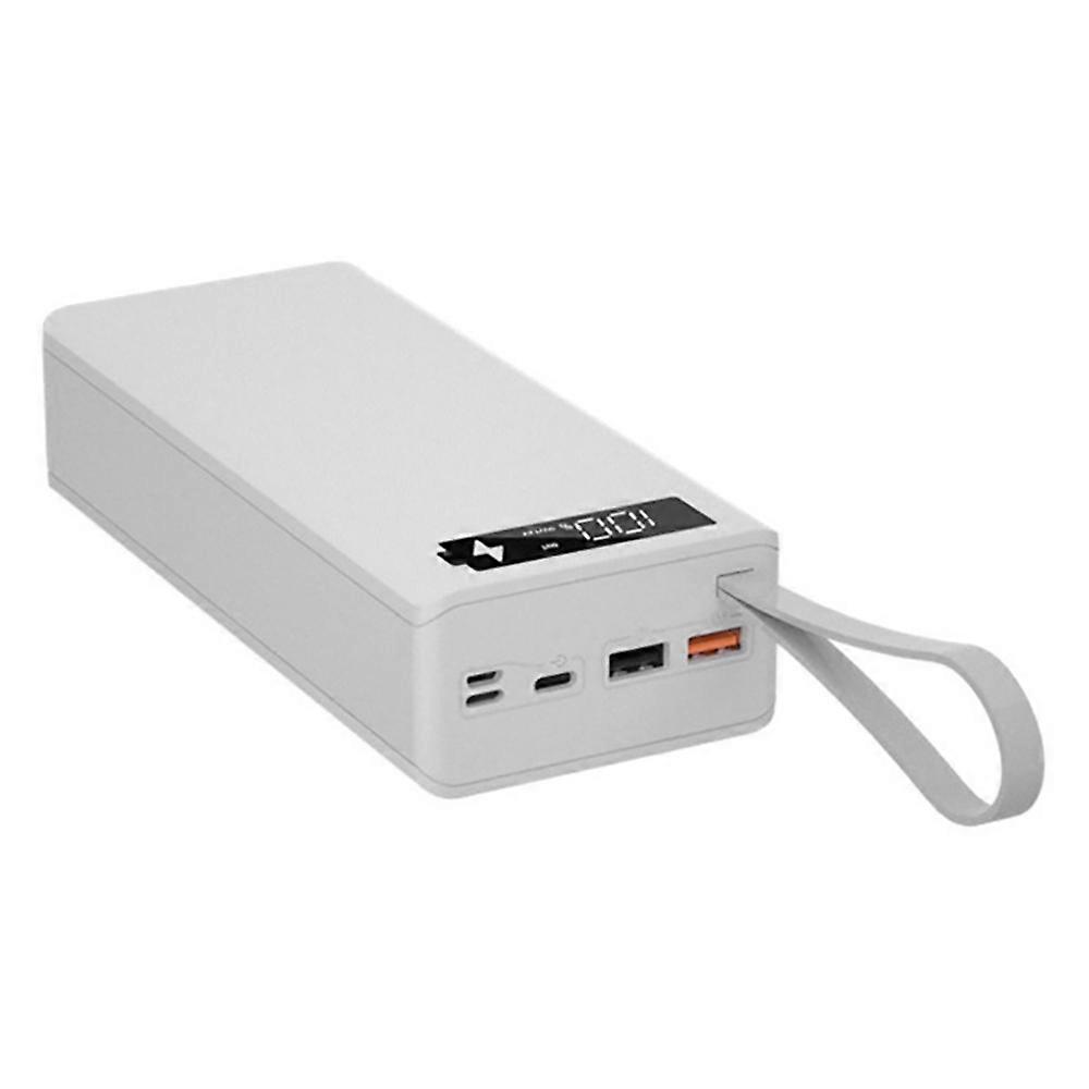 16x18650 Battery Storage Box PD QC3.0 Quick Charge DIY Bank Box Case Holder Box White