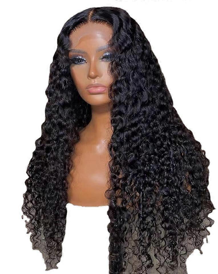 Deep Wave Closure Wig Lace Frontal Wigs 28 Inches