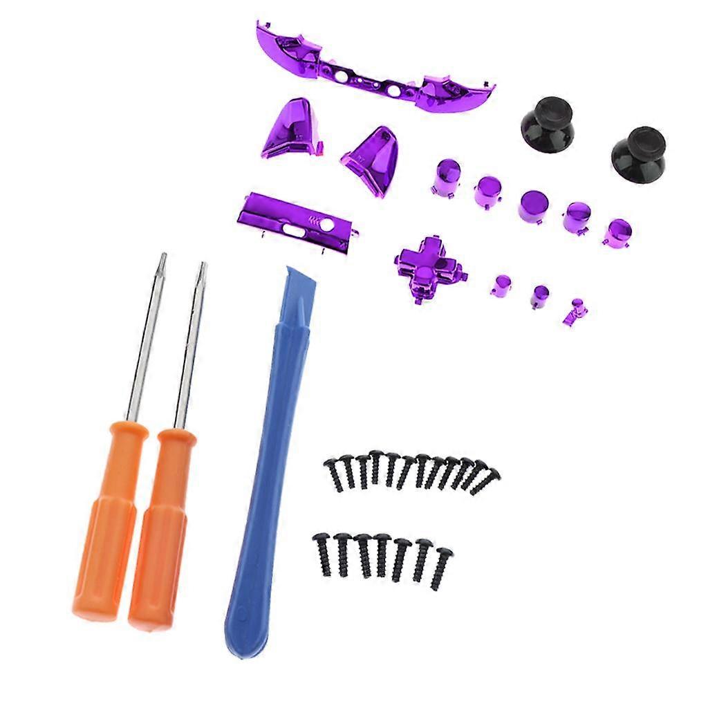 Full Button Set Mod Kit + Screwdrivers for Microsoft  One S Controllers