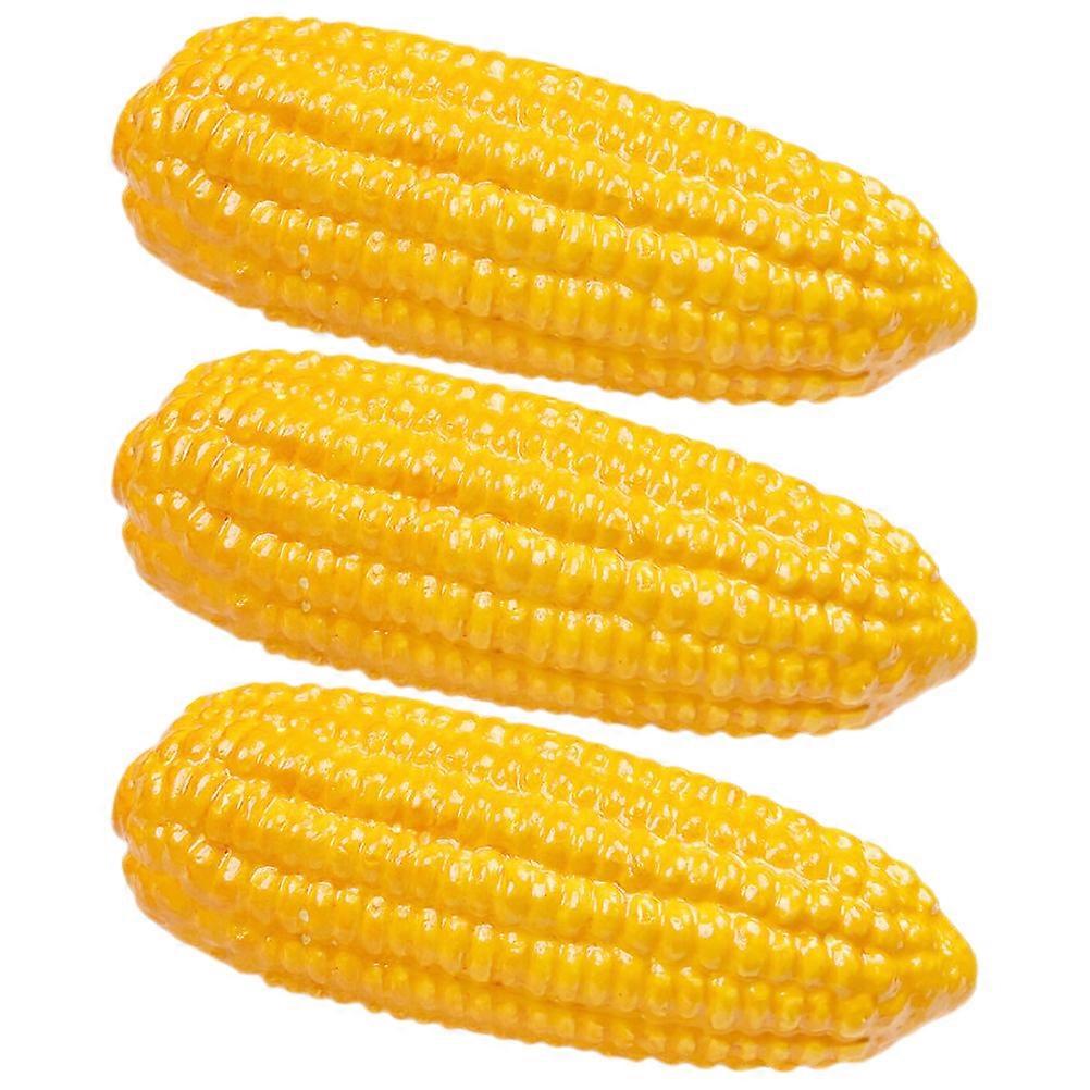 3pcs Simulation Corn Props Decorative Corn Models Foams Corn Artificial Corn Decoration
