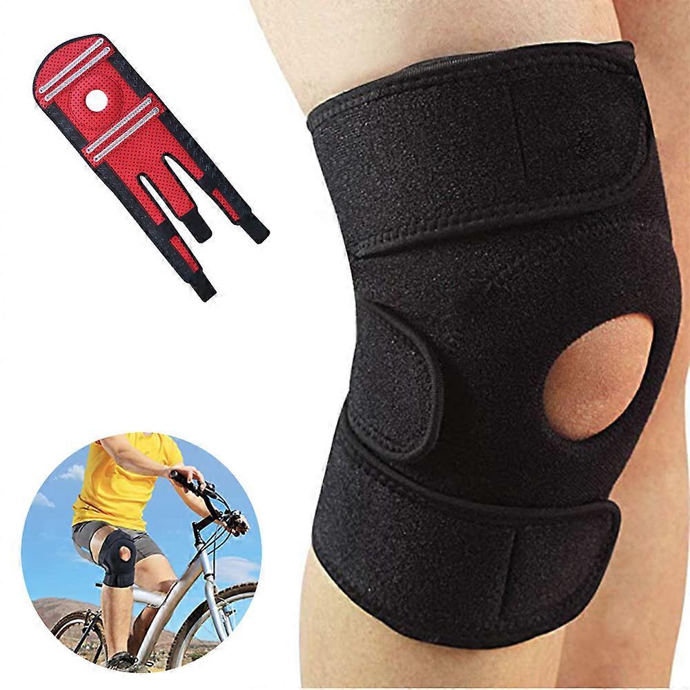 Knee Brace Open Patella Stabilizer Neoprene Knee Support For Men Women Running Basketball Meniscus Tear Arthritis Joint Pain Relief Acl