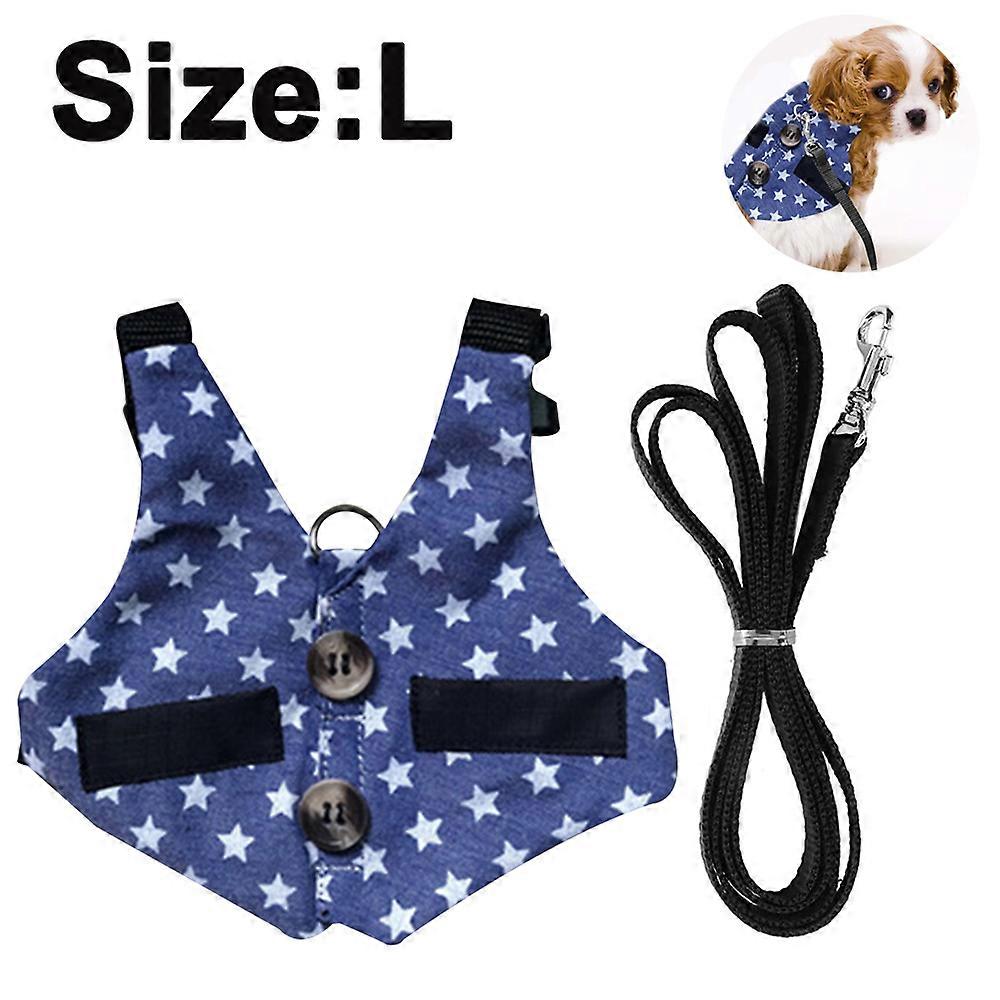 Rabbit Vest Harness and Leash Set Adjustable Formal Suit Style for Bunny Kitten Small Animal Walking