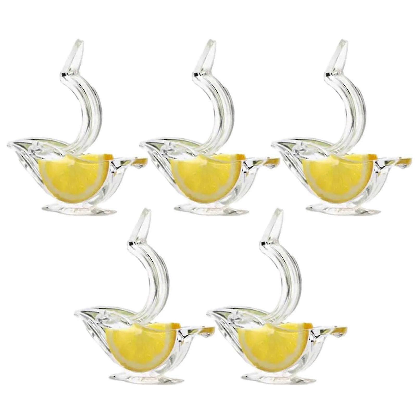 Lemon Juicer Clip Acrylic Manual Lemon Slice Squeezer Convenient Transparent Fruit Juicer For Home