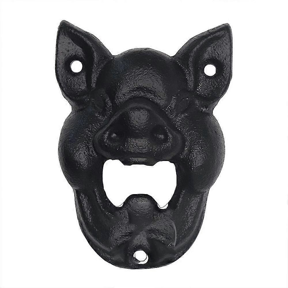 Cast Iron Wall Mounted Pig Bottle Opener