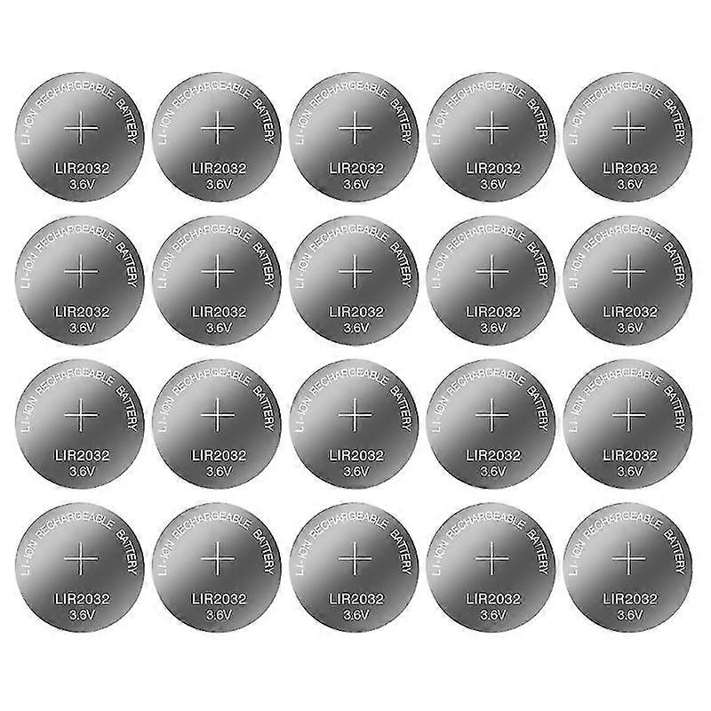 Set of 5/10/15/20/25/30pcs 3.6V 40mAh LIR2032 Batteries LIR 2032 Button Cell