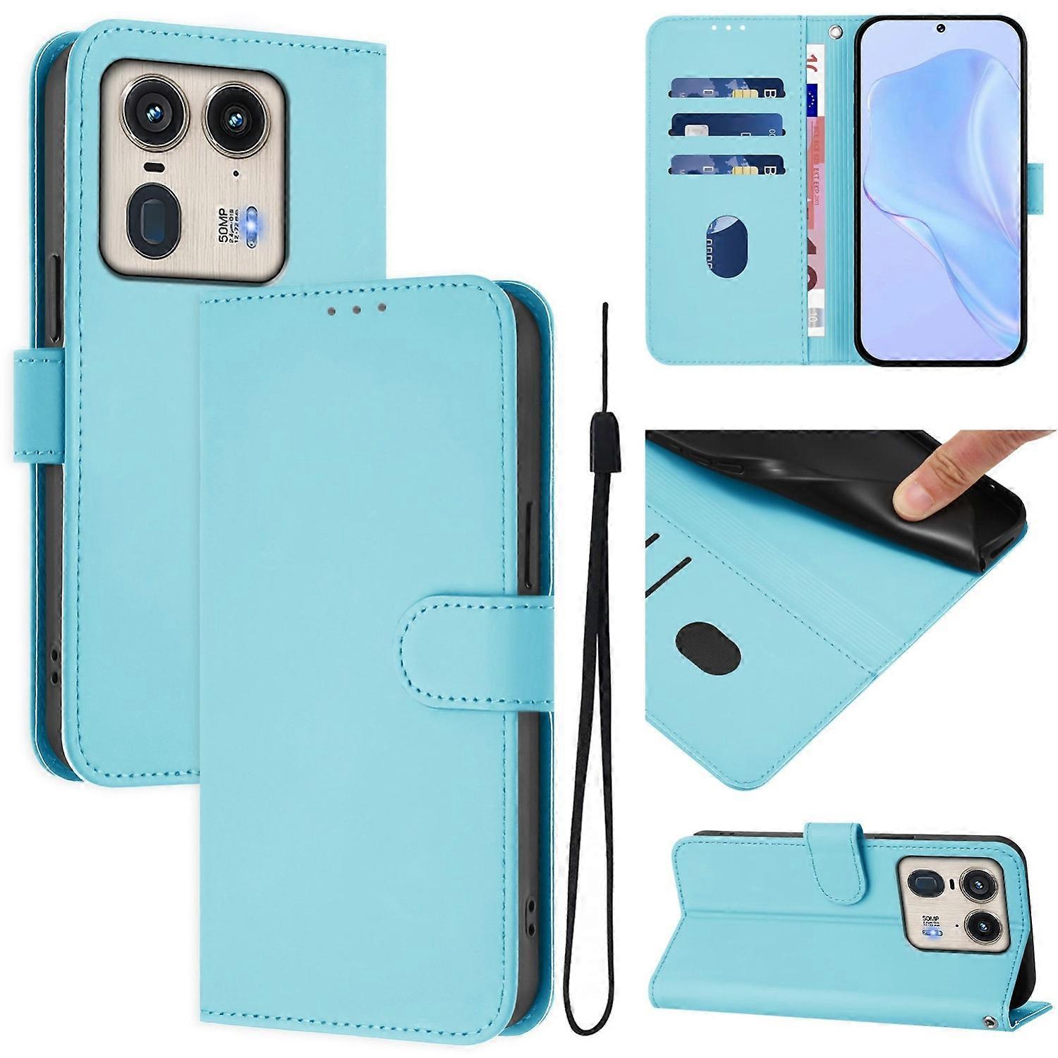 Lanyard PU Case For Motorola Edge 50 5G Global