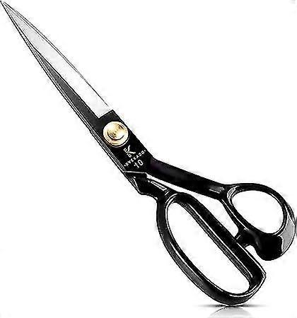 Fabric Scissors 25.5cm - Tailor Scissors In Leather, Black