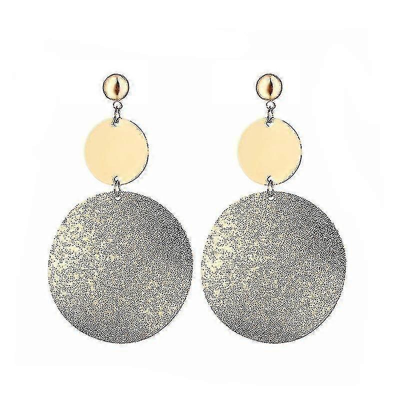 Ad Korean Statement Black Acrylic Drop Earrings