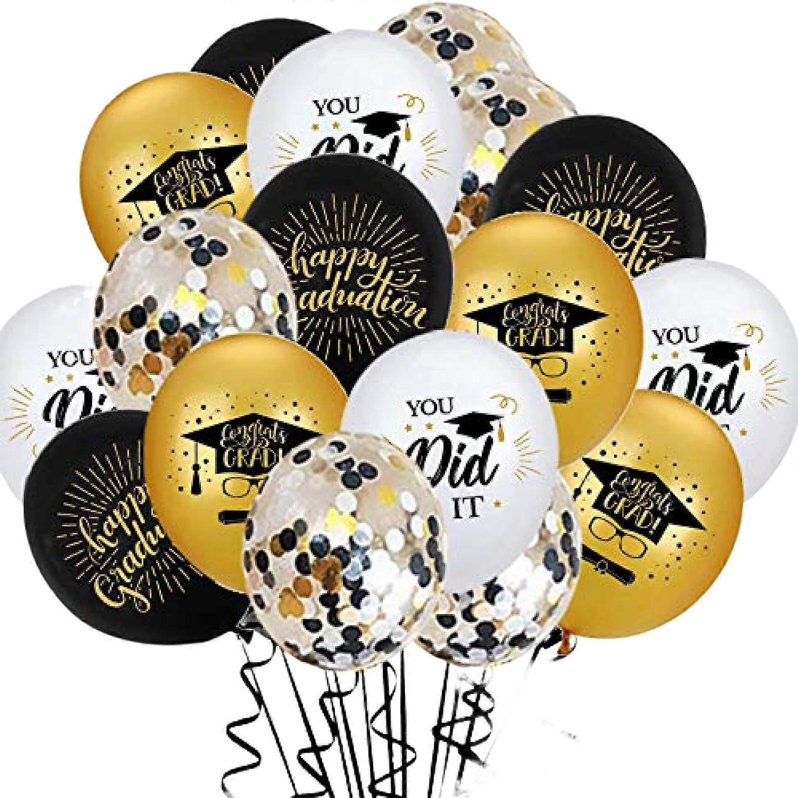 卒業パーティーデコレーションバルーンセット卒業パーティーデコレーション用品用バルーンリボン付き卒業バルーン