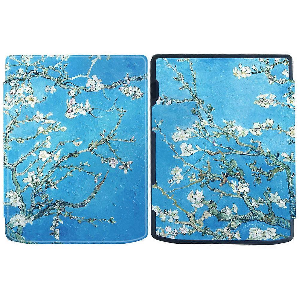 For PocketBook InkPad Color 2/ 3 PB743 E-Reader Case Pattern Printing PU Leather Flip Cover