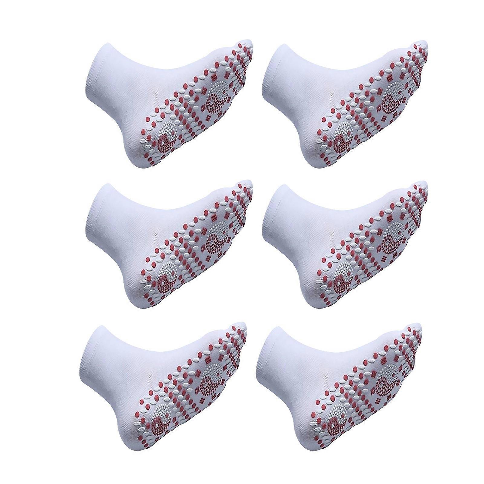 White 3Pair Self Heating Warm Pain Relief Unisex