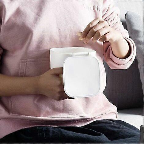 Cosmetic Bin With Swivel Bin, Tabletop Bin, Dice White