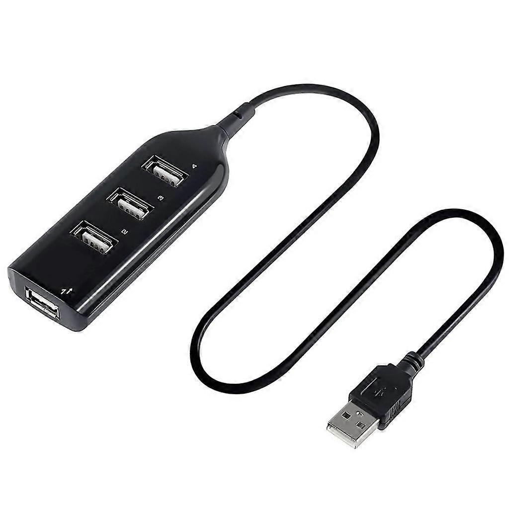 4-port USB 2.0 Hub with High Speed, Multi USB Port Expander for Windows PC
