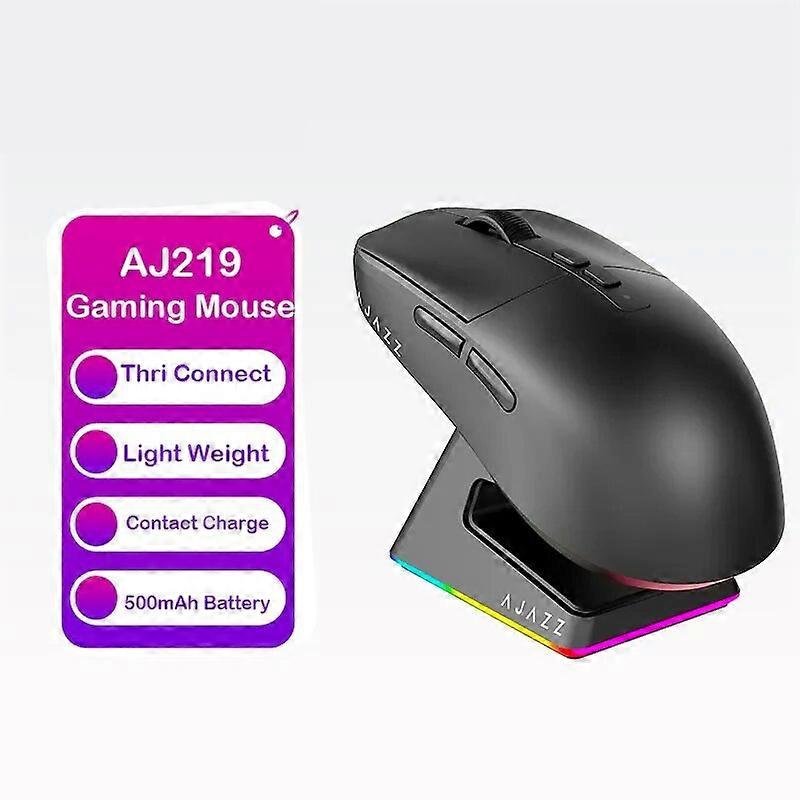 Ajazz Aj219 Bluetooth Mouse 2.4GHz Wireless Gaming Mouse 26000DPI 7 Buttons Ergonomic Wired Mice for PAW3395 Computer PC Laptop Mice & Trackballs